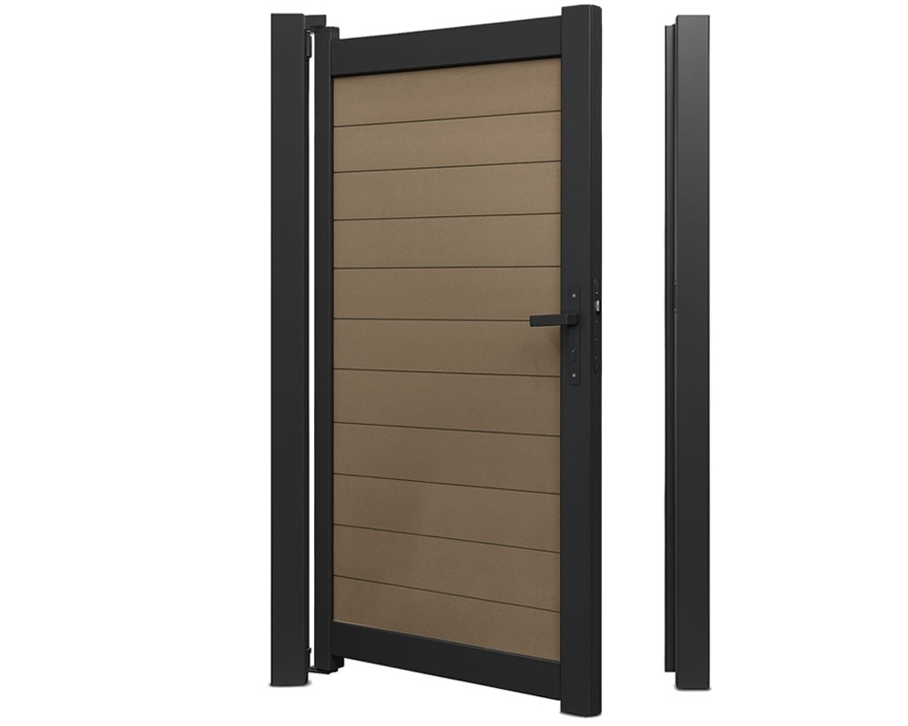 Composite fence gates