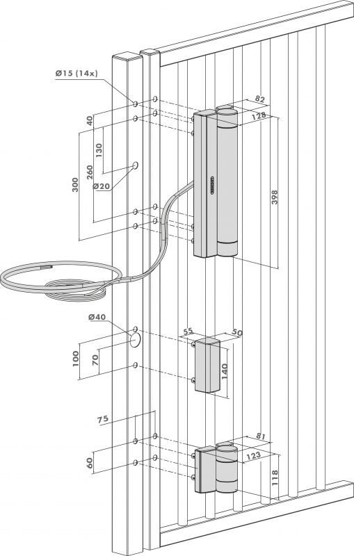 Locinox Magnus | Motorised hinge & gate closer in one for