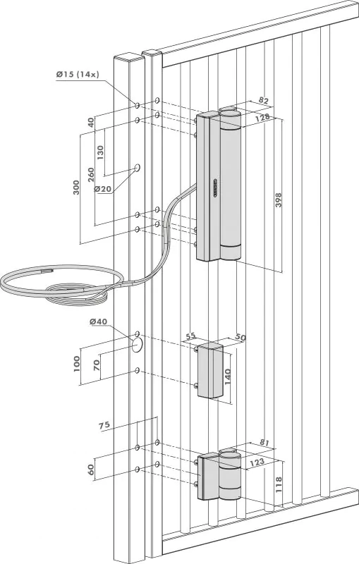 Locinox Magnus | Motorised hinge & gate closer in one for