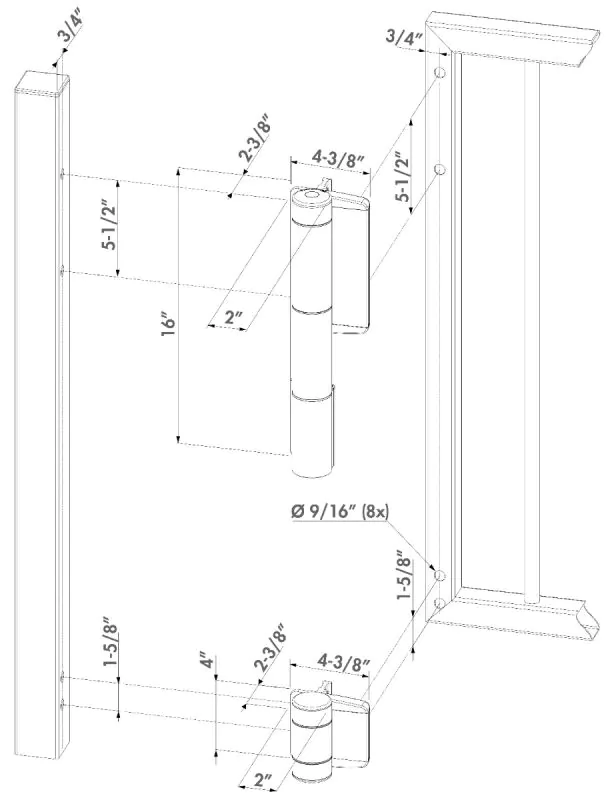 Locinox Mammoth | Fence gate closer and hinge | Hydraulic