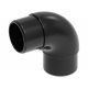 Alu-knie | inslag voor ronde buis 60 mm | RAL9005