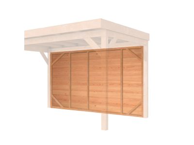 Achterwand Overkapping