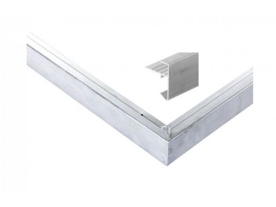 Aluminium daktrimset recht t.b.v. plat dak
