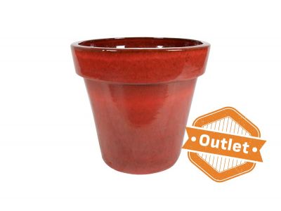 Bloempot Ashley deep red D80 H71