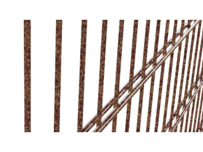 Double wire fence | wire 0/4/0 GA (8/6/8 mm) | mesh size 2" x 8" | Width 58" | Height 36" | bright wire, non-galvanized, uncoated