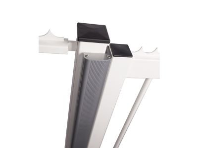Locinox N-LINE-B-MAG | Aluminum finishing profile for swing gates to combine with MAGUNIT-2500