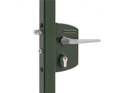 Locinox LAKQ | Surface mounted gate lock | Profile 2-3/8" x 2-3/8" | RAL6009