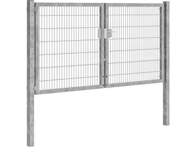 Dubbele tuinpoort | System | Breedte 3000 mm | Hoogte 1400 mm | Verzinkt