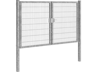 Dubbele tuinpoort | System | Breedte 3000 mm | Hoogte 1600 mm | Verzinkt