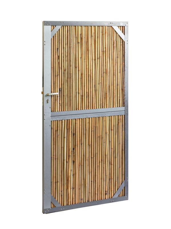 Bamboe tuinpoort | Breedte 90 cm | Hoogte 180 cm | Verzinkt