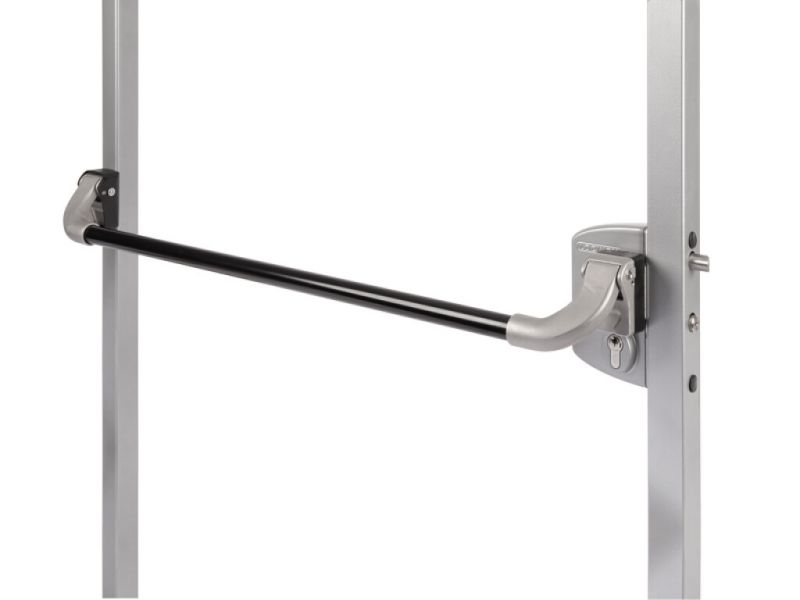 Push handle set in aluminium