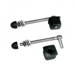 Hinge set with polyamide plugs 130mm for 40 x 40mm profile