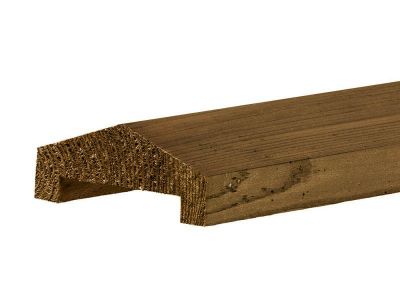 Afdeklat bruin grenen hout | lengte 180 cm