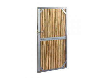 Bamboe tuinpoort | Breedte 100 cm | Hoogte 180 cm | Verzinkt