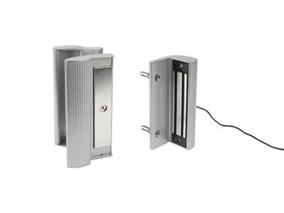Locinox | Surface mounted electromagnetic lock with integrated pull/push handles | 660 lbs