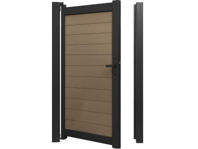 Aluminum Gate with Composite Slats