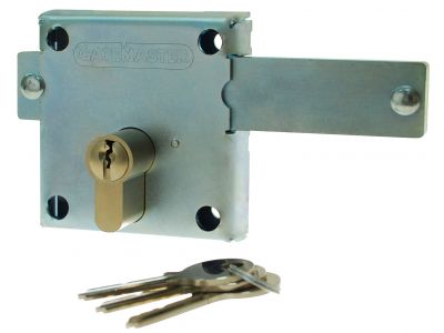 Screw-fixed lock for gates up to 60mm thick
