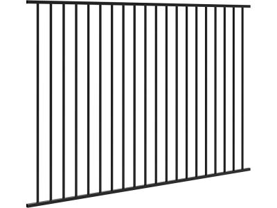 Ornamental Steel Fence | 2 Rail | Flat Top | 5'