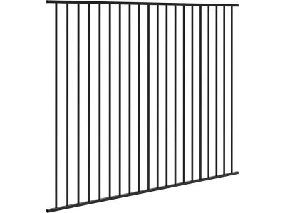 Ornamental Steel Fence | 2 Rail | Flat Top | 6'