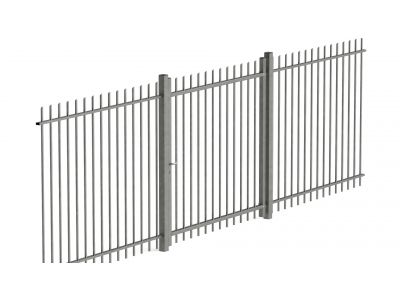 Single swing gate premium round 200cm wide
