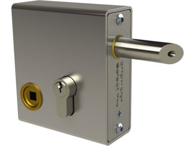 Weld-in latch deadlock with handle