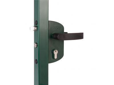 Surface mounted garden gate lock