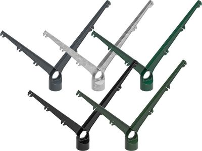 Barbed Wire Arm | Ø 2-3/8" | 2 x 3 wire | 45° angle