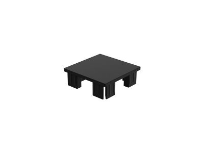 Aluminium-Steckkappe | 75 x 75mm | RAL9005