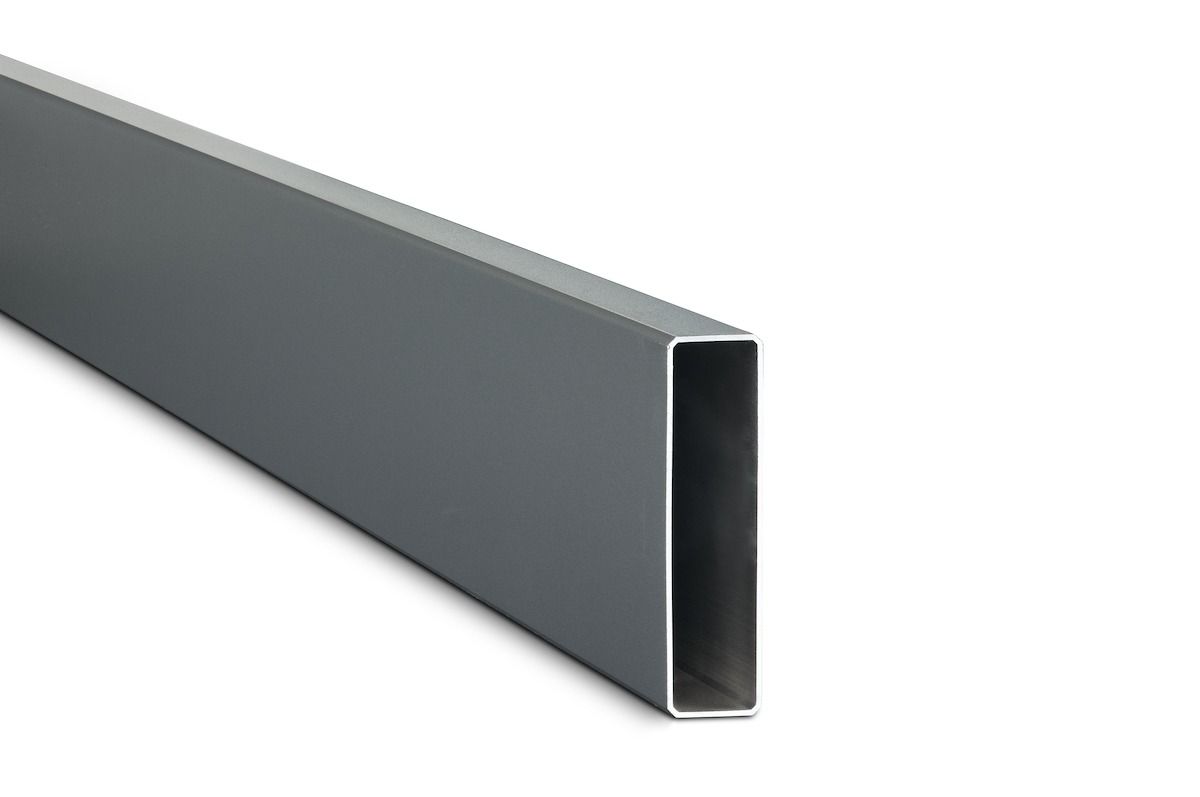 Aluminium plank | 85 x 21 mm | Lengte 180 cm | Opengewerkt | RAL7016